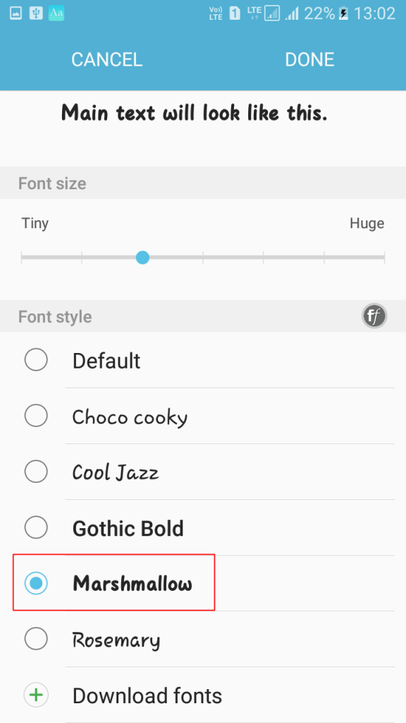 download font choco cooky ttf untuk android
